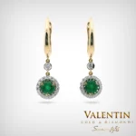 Emerald Gold Earrings 7636-1 – yellow gold
