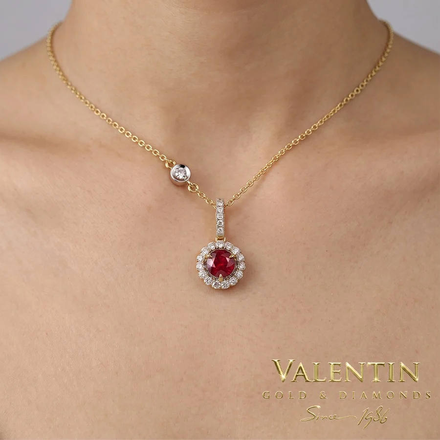 Ruby Gold Pendant 6964-2