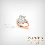 Златен пръстен Radiant Diamond Lab 4766-3 6