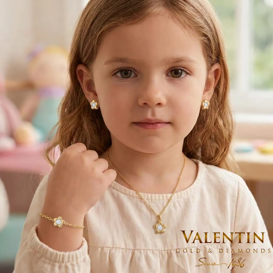 Children's Gold Earrings 7344