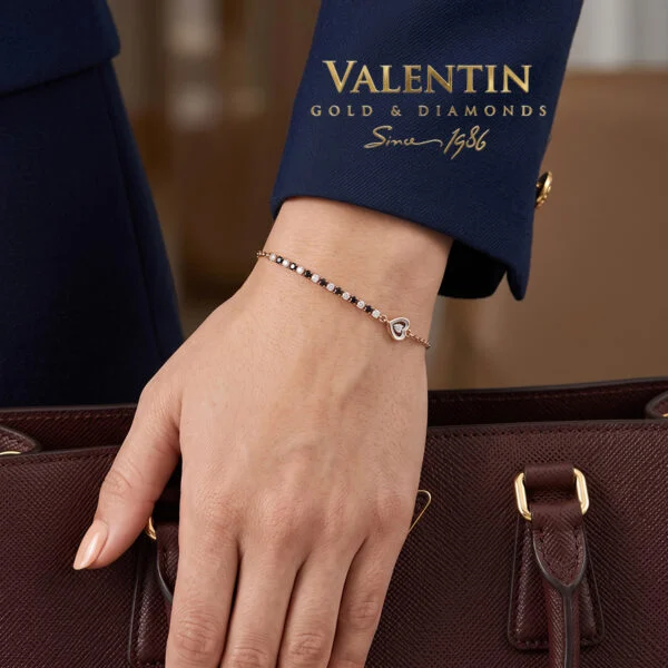 Women's Gold Bracelet with Coloured Gemstones 8335