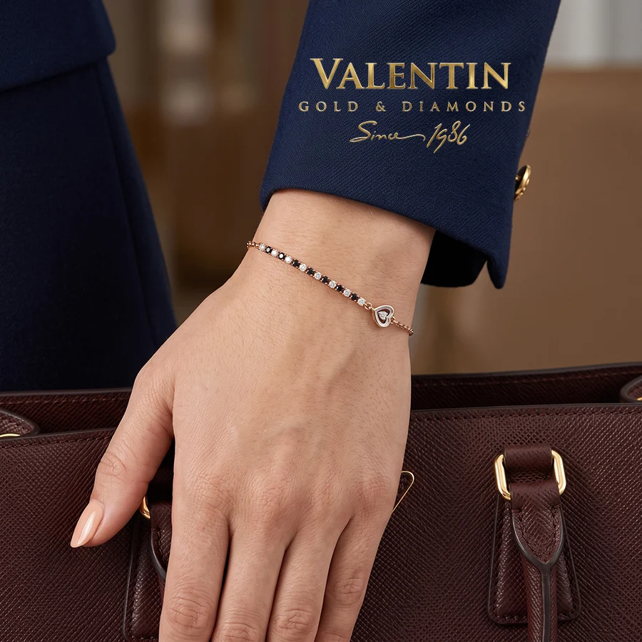 Women's Gold Bracelet with Coloured Gemstones 8335