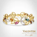 Дамска Златна Гривна Marquise Tourmaline 8236 6